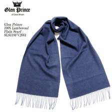 Glen Prince 100% Lambswool Plain Scarf SLS118FV2661画像