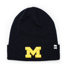 '47 Brand MICHIGAN WOLVERINES KNIT BEANIE NAVY C-RKN28ACE-NY画像