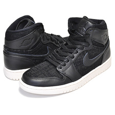 NIKE WMNS AIR JORDAN 1 RETRO HI PREMIUM black/black AH7389-001画像