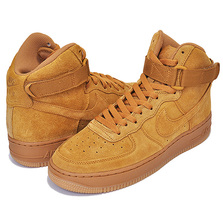 NIKE AIR FORCE 1 HIGH LV8(GS) wheat/wheat-gum light brown 807617-701画像