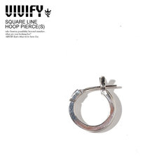 VIVIFY SQUARLINE HOOP PIERCE(S) VFP-246画像