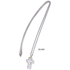 CLUCT SILVER CROSS NECKLACE 02956画像