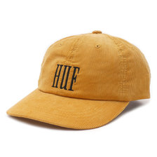 HUF 18FW MARKA CORDUROY CV 6 PANEL HAT MINERAL YELLOW画像