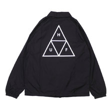 HUF ESSENTIALS TT COACHES JACKET BLACK画像