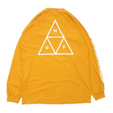 HUF ESSENTIALS TT L/S TEE MINERAL YELLOW画像
