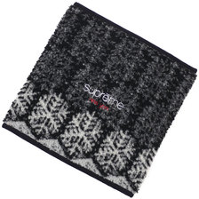 Supreme 18FW Snowflake Neck Gaiter BLACK画像