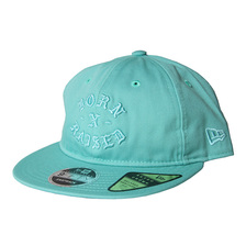 BORN X RAISED TONAL ROCKER DAD HAT (DUSTY AQUA)&times; NEW ERA 36904画像