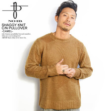 NO ID. SHAGGY KNIT C/N PULLOVER -CAMEL- 843010-753画像