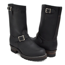 Wesco BOSS 10inch BLACK SMOOTH #100 VIBRAM SOLE (WIDTH:D) 7710100画像