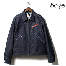 SCYE BASICS 2019SS DENIM ZIPUP WORK JACKET 5119-61523画像