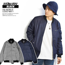 DOUBLE STEAL DS WORLD LOGO MA-1 785-48203画像