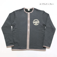 BARNS 小寸 ユニオンスペシャル 裏毛パイピング ZIP スウェット カーディガン BR-7800画像