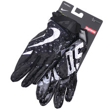 Supreme &times; NIKE 18FW Vapor Jet 4.0 Football Gloves BLACK画像