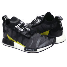 A BATHING APE &times; NEIGHBORHOOD &times; adidas NHBAPE NMD STLT BLACK 191ADXAN FWM02S画像