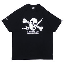 A BATHING APE &times; NEIGHBORHOOD NHBP TEE SS BLACK 182NOAPN STM01S画像