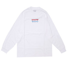Know Wave Wavelength Long Sleeve Tee WHITE画像