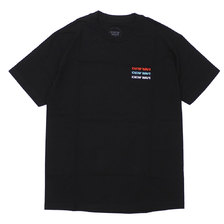 Know Wave Up By Three Embroidered Tee BLACK画像