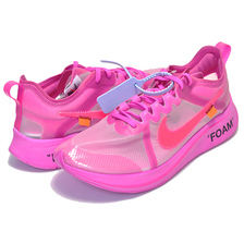 THE 10 : NIKE ZOOM FLY OFF-WHITE tulip pink/racer pink AJ4588-600画像