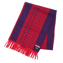 Supreme 18FW Logo Repeat Scarf NAVY画像