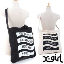 X-girl WAVE LOGO 2WAY TOTE 5191002画像