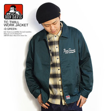 BEN DAVIS TC TWILL WORK JACKET -D.GREEN- G-9380021画像
