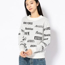 AVIREX LS CREW NECK LOGO SWEATER 6294001画像