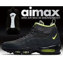 NIKE AIR MAX 95 SNEAKERBOOT anthracite/volt-dark grey 806809-003画像