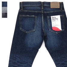 WTAPS BLUES VERY SKINNY TRASH TROUSERS COTTON DENIM TRASH 171WVDT PTM04画像