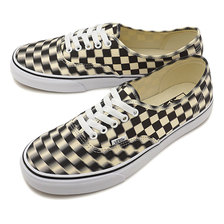 VANS BLUR CHECK AUTHENTIC BLACK/CLASSIC WHITE VN0A38EMVJM画像