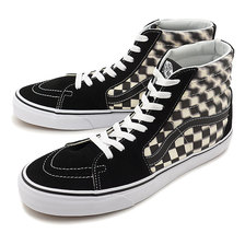 VANS BLUR CHECK SK8-HI BLACK/CLASSIC WHITE VN0A38GEVJM画像