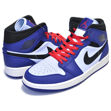 NIKE AIR JORDAN 1 MID SE deep royal blue/black 852542-400画像