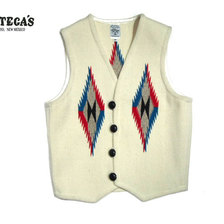 Ortega's REGULAR FRONT WOVEN VEST/white/size 38画像