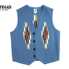 Ortega's REGULAR FRONT WOVEN VEST/light blue/size 40画像