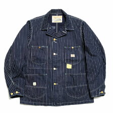 SUGAR CANE 9oz. WABASH STRIPE WORK COAT SC14372画像