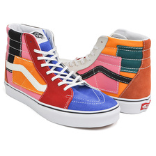 VANS SK8-HI (PATCHWORK) MULTI / TRUE WHITE VN0A38GEVMF画像