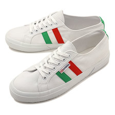 SUPERGA 2750-COT U FLAGSIDE White-Green Red S00EJC0-J33画像