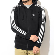 adidas Originals 3 Stripes Full Zip Hoodie DV1551/ED5969画像