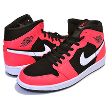 NIKE AIR JORDAN 1 MID black/infrared 23-white 554724-061画像
