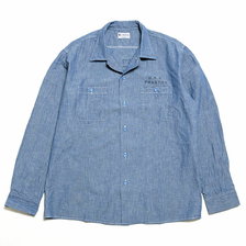 Buzz Rickson's BLUE CHAMBRAY L/S WORK SHIRT STENCIL BR28095画像