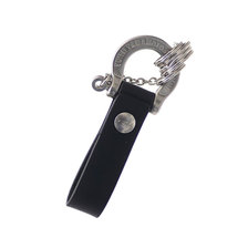 Yohji Yamamoto LEATHER KEY RING SILVER画像