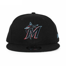 NEW ERA MIAMI MARLINS SNAPBACK BLACK NR11875066画像