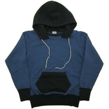 Two Moon Front V Gusset Set-in Sleeve Attached Hooded Sweatshirts 10244画像