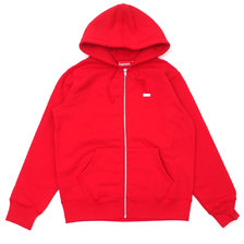 Supreme 18FW Reflective Small Box Zip Up Sweatshirt RED画像