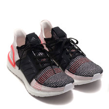 adidas UltraBOOST 19 CORE BLACK/ORCHID TINT/ACTIVE RED F35238画像