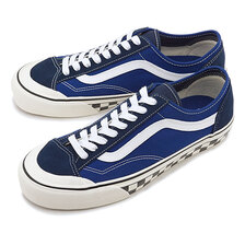 VANS CHECKERBOARD STYLE 36 DECON SF TRUE BLUE/MARSHMALLOW VN0A3MVLVS9画像