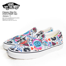 VANS MASH UP CLASSIC SLIP-ON STICKERS/TRUE WHITE VN0A38F7VFV画像