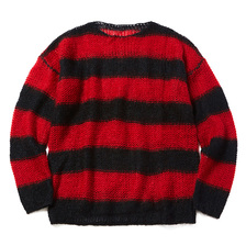 CHORD NUMBER EIGHT MOHAIR KNIT (BLACK&times;RED) N8M1K1-KN01画像