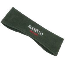 Supreme 18FW Polartec Headband DARK GREEN画像