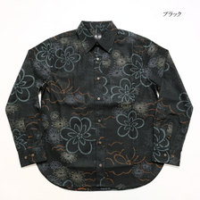 衣櫻 Lot.SA-1244 長袖レギュラーシャツ "大島紬調紐流し裏文様" SA1244画像