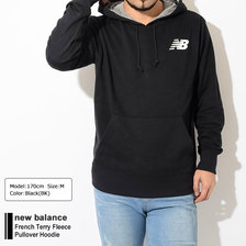 new balance French Terry Fleece Pullover Hoodie AMT91951画像